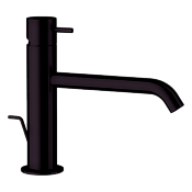 Daniel Tokyo Смеситель для раковины, с донным клапаном, излив 16,5 см, цвет: черный матовый TK605X15