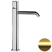 Daniel Trilogy Смеситель для раковины высокий, без донного клап., излив 33,3 см, цвет: золото браш TG607BDP