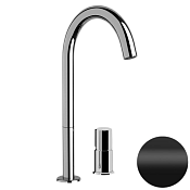 Daniel Trilogy Смеситель для раковины высокий, без донного клап., излив 32,7 см, цвет: черный мат TG655L15