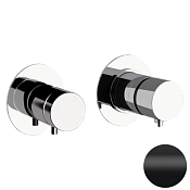 Daniel Tokyo Смеситель для душа термостатический, на 2 потреб., с внутр. частью, цвет: черный мат TXT62515