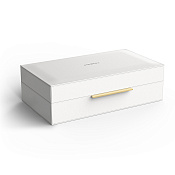 Decor Walther Brownie Box L Универсальная коробка 30х18х9,5h см, искусст. кожа, цвет: белый матовый 0939850