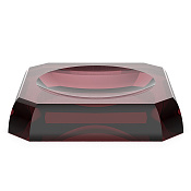 Decor Walther Kristall STS Мыльница настольная, цвет: rich burgundy 0931697