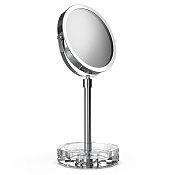 Decor Walther Kristall KSA Косметическое зеркало, 5x увеличение d15 см, цвет: кристальный/хром 0941756
