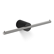 Decor Walther Black Stone TPH2 Держатель туалетной бумаги подвесной, цвет: черный мат/сталь матовая 0974965