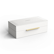 Decor Walther Brownie Box S Универсальная коробка 27х14х9,5h см, искусст. кожа, цвет: белый матовый 0939750