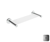 Almar Accessories Полка подвесная 30 см, с белой вставкой, цвет: chrome E300003.CR