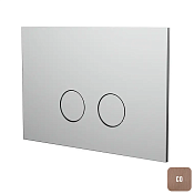 Almar WC plate Кнопка смыва для унитаза, 2 режима, нержавеющая сталь, цвет: PVD brushed copper E330003.CO