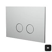 Almar WC plate Кнопка смыва для унитаза, 2 режима, нержавеющая сталь, цвет: matt black E330003.MB