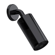 Daniel Steel Верхний душ круглый d8 см, с 1 видом струи, цвет: черный брашированный PVD SS1A578LPN