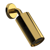 Daniel Steel Верхний душ круглый d8 см, с 1 видом струи, цвет: латунь брашированная PVD SS2A578LPN