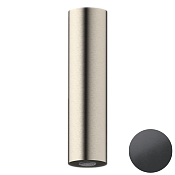 Daniel Steel Верхний душ круглый d5 см, с 1 видом струи, цвет: черный брашированный PVD SS1A578PECM20