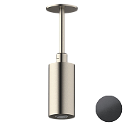 Daniel Steel Верхний душ круглый d5 см, с 1 видом струи, цвет: черный брашированный PVD SS1A578PELCM10