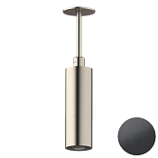 Daniel Steel Верхний душ круглый d5 см, с 1 видом струи, цвет: черный брашированный PVD SS1A578PELCM15