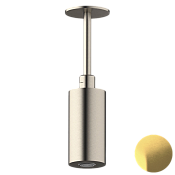 Daniel Steel Верхний душ круглый d5 см, с 1 видом струи, цвет: латунь брашированная PVD SS2A578PELCM10