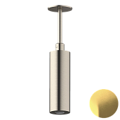 Daniel Steel Верхний душ круглый d5 см, с 1 видом струи, цвет: латунь брашированная PVD SS2A578PELCM15