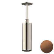 Daniel Steel Верхний душ круглый d5 см, с 1 видом струи, цвет: медь брашированная PVD SS3A578PELCM15