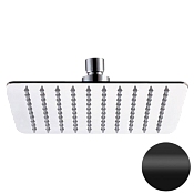 Daniel Верхний душ квадратный 30 см, с 1 видом струи, цвет: черный матовый A577CM3015