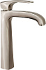 Paini Lady Смеситель для раковины высокий, без донного клапана, излив 15,6 см, цвет: никель браширов 89PW211LLLSSR