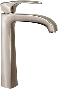 Paini Lady Смеситель для раковины высокий, без донного клапана, излив 15,6 см, цвет: никель браширов 89PW211LLLSSR