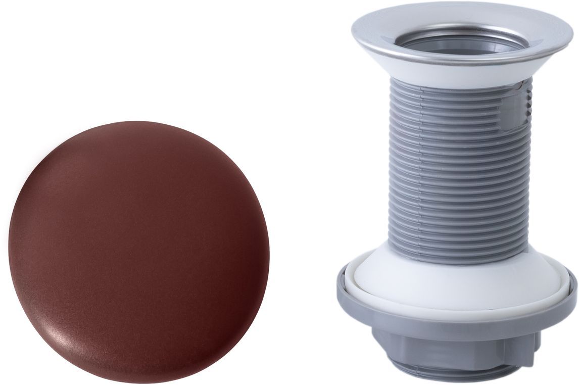 Allen Brau Fantasy Донный клапан без перелива, с керамической крышкой, цвет: бордо 5.11001.BD