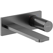 Sancos Nexus Смеситель для раковины встраиваемый, с внут. частью, излив 18 см, цвет: вороненая сталь SC9013GG