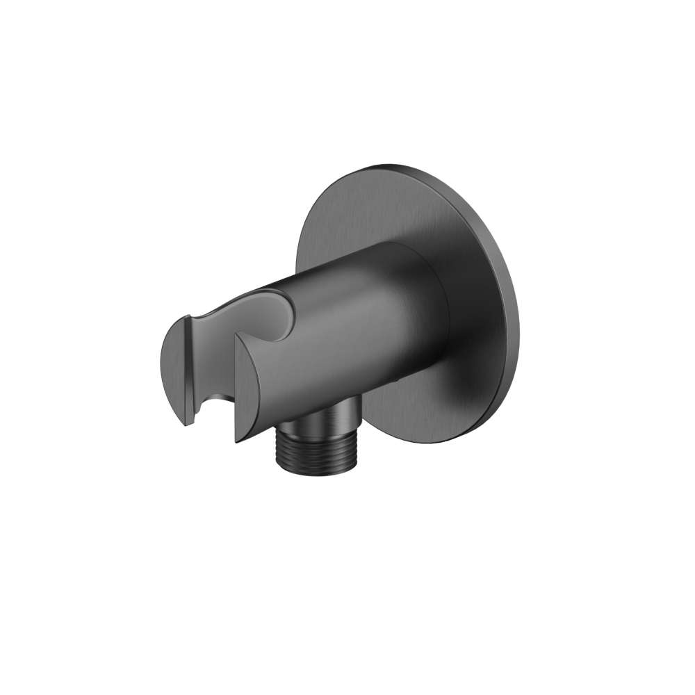 Whitecross Y Шланговое подключение с держателем, цвет: оружейная сталь Y1015GM