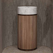 Nic Design Mod База п/раковину ø42х75h, с 1 дверцей, петли справа, цвет: 088 Rovere moka 010 940 088