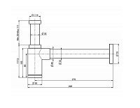 Fima Carlo Frattini Сифон для раковины, латунный, цвет: chrome F406CR