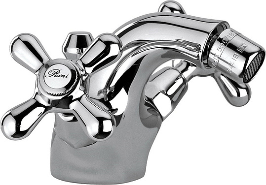 Paini Liberty Смеситель для биде с донным клапаном, излив 10,5 см, цвет: хром 17CR327