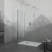 RGW Душевое ограждение walk-in 6 мм, Easy Clean, 110х195h см, стекло прозрачное, цвет: хром глянец 35100519-11