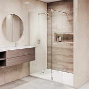 RGW Душевое ограждение walk-in 6 мм, Easy Clean, 70х195h см, стекло прозрачное, цвет: хром глянец 351005073-11