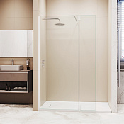 RGW Душевое ограждение walk-in 8 мм, Easy Clean, 110х195h см, стекло прозрачное, цвет: белый мат. 351005113-15