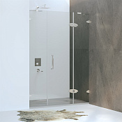 RGW Safari Душевая дверь в нишу 8 мм, Easy Clean, 190х195h см, стекло прозрачное, цвет: хром глянец 02030119-19