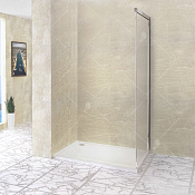 RGW Боковая стенка, Easy Clean, 100х195h см, стекло прозрачное 6 мм, цвет: хром глянцевый 34222210-11