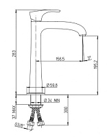 Paini Lady Смеситель для кухни, излив 15,6 см, цвет: никель брашированный PVD 89PW579KM