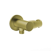 Paini Шланговое подключение с держателем, цвет: золото брашированное PVD 50PJ480TT