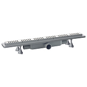 OMP Tea Basicflow Дренажный канал 60 см, с перфорированной решеткой, цвет: нержавеющая сталь 4943.876.8