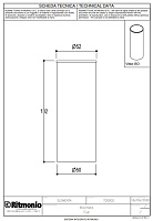 Ritmonio Elementa Стакан встраиваемый, латунь, цвет: ix brushed 7DS002IX