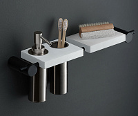 Ritmonio Elementa Дозатор для мыла, встраиваемый, с латунной колбой, цвет: ix brushed 7GS004IX