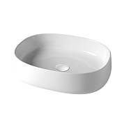 Olympia Paddle Раковина чаша 52х42х13h см отвер. под смеситель, перелив, без д/к, цвет: белый глянец PAD4B50001