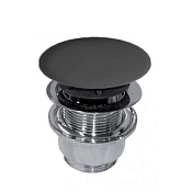 Olympia Донный клапан Click-Clack универсальный с керамической крышкой, цвет: черный матовый PIL23C