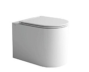 Olympia Monolith Унитаз напольный 54х36 см безободковый смыв торнадо, без крышки, цвет: белый глянец MON1103V01