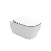 Olympia Synthesis Eco Унитаз подвесной 52х36 см безободковый, без крышки, цвет: белый матовый SYN1202R11