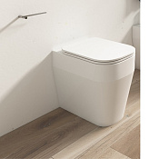 Olympia Tutto Evo Унитаз напольный 53х36 см безободковый, без крышки, цвет: белый глянцевый TUE1103R01