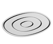 Alpi Groove Потолочный душ встраиваемый 45 см, 1 вид струи, цвет: под покраску GR O201