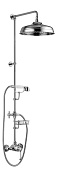 Alpi London Душевая стойка: смеситель, ручной и верхний душ 1 вид струи, шланг, цвет: chrome LO 41RM3250 CR