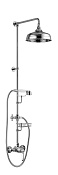 Alpi London Душевая стойка: смеситель, ручной и верхний душ 1 вид струи, шланг, цвет: chrome LO 41RM2250 CR