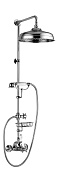 Alpi London Душевая стойка: термостат, ручной и верхний душ 1 вид струи, шланг, цвет: chrome LO 41RM3150 CR