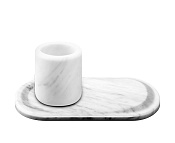 Alpi Portofino Комплект: стакан, лоток настольный, цвет: white CO 005 MBO