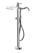 Alpi London Смеситель для ванны напольный с душевым набором - ручной душ, шланг, держ., цвет: chrome LO 411804 CR